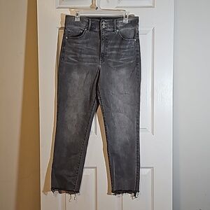 Express Women’s Slim Super High Rise Grey Wash Jeans Size 12 R